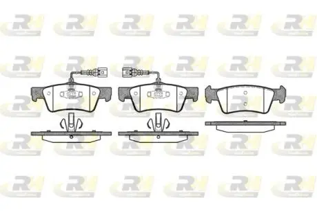 Гальмівні колодки зад. T5 03- (ATE) (диски 333x32.5mm) ROADHOUSE 21187.02