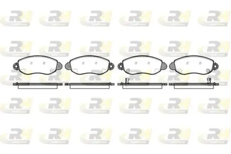 Тормозные колодки перед. Transit (V184) 00-06 (RWD) ROADHOUSE 2772.02