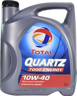Масло моторное Quartz 7000 Energy 10W-40 (5 л) TOTAL 201537