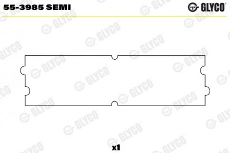 Втулка шатуна Berlingo / Partner / Scudo 2.0HDI Glyco 55-3985 SEMI