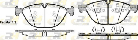 Тормозные колодки перед. BMW X5 / X6 08- ROADHOUSE 21298.00