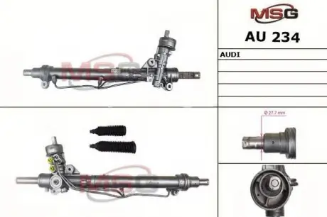 Рулевая рейка с ГУР новая AUDI A4 (8E2, B6) 00-04, A4 Avant (8E5, B6) 01-04, A4 кабрио (8H7, B6, 8HE, MSG AU234