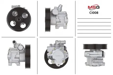 Насос ГУР новый CITROEN C5 01-04, C5 04-, C5 Break 01-04, C5 Break 04-; FIAT SCUDO 07-, SCUDO фургон MSG CI008