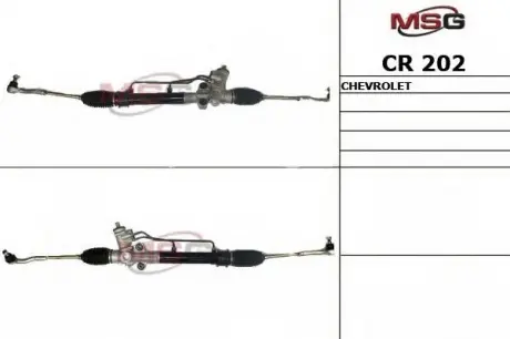 Рулевая рейка с ГУР новая CHEVROLET LACETTI 2005-; DAEWOO LACETTI 2004-, DAEWOO GENTRA 2013- MSG CR202