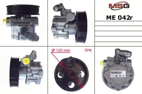 Насос ГУР восстановленный CLK 05-10, GL-CLASS 06-09, M-CLASS 05-09, MERCE VIANO (W639) 06- MSG ME042R