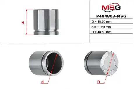Поршень суппорта MITSUBISHI PAJERO IV (V8_W, V9_W) 07-; NISSAN CHERRY III (N12) 82-86 MSG P484803-MSG