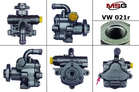 Насос ГУР восстановленный VW Multivan 2003-, VW Touareg 2003-, VW Transporter 2003- MSG VW021R