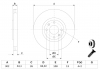 Тормозной диск передний Citroen C4 2.0i, 2.0HDI, Grand C4 Picasso 1.6,2.0 (302 * 26) BOSCH 0986479288 (фото 5)