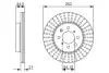 Тормозной диск передний HONDA ROVER Civic, Civic CRX 200, 25, 400 (262 * 21) BOSCH 0986479838 (фото 1)