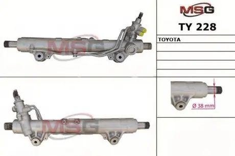 Рульова рейка з ГУР нова TOYOTA LAND CRUISER200 2007-, LEXUS LX570 2007- MSG TY228