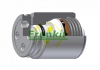 Поршень гальмівного супорту JAGUAR XF 08-15, XJ 09-19, XK 06-14, XJ 03-09, S-Type 99-07 FRENKIT K454901 (фото 1)