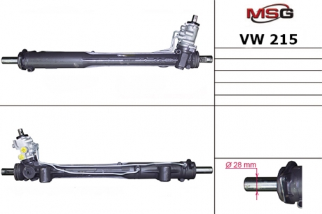 Рулевая рейка с ГУР новая AUDI Q7 (4L) 06-; PORSCHE CAYENNE (955) 02- MSG VW215 (фото 1)