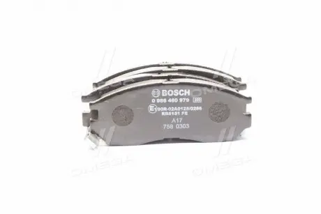 Гальмівні колодки дискові передні MITSUBISHI Colt, Galant, Lancer BOSCH 0986460979