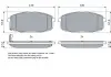 Тормозные колодки передние HYUNDAI I30 07- KIA Carens 02- Kia Ceed BOSCH 0986424811 (фото 4)