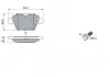 Тормозные колодки дисковые задние CITROEN C4 04-; PEUGEOT 207/307 BOSCH 0986494099 (фото 5)