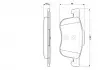 Тормозные колодки дисковые передние VOLVO S60 / 80 / V70 / XC70 98- BOSCH 0986424540 (фото 6)