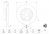 Тормозной диск передний CITROEN Jumper 94 - 06 1,8т. (300 * 24) BOSCH 0986478842 (фото 5)