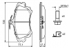 Тормозные колодки дисковые передние VOLVO S40 V40 97- BOSCH 0986424541 (фото 7)