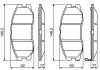 Тормозные колодки пер. CHEVROLET Captiva 2.4,3.2 06- BOSCH 0986494250 (фото 7)