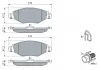 Тормозные колодки дисковые передние PEUGEOT 206 98- BOSCH 0986494039 (фото 5)