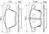 Тормозные колодки дисковые передние MAZDA 6 2,3 02- BOSCH 0986494149 (фото 2)