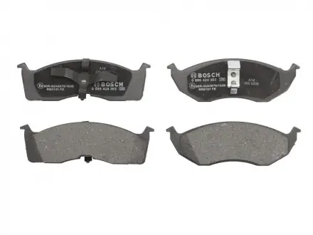 Колодки гальмівні передні CHRYSLER 300M, Voyager BOSCH 0986424363