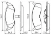 Колодки тормозные передние CHRYSLER 300M, Voyager BOSCH 0986424363 (фото 8)