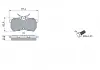 Тормозные колодки дисковые задние Ford Focus -05 BOSCH 0986494011 (фото 5)