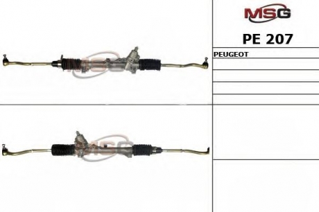 Рулевая рейка с ГУР новая PEUGEOT 405 1987-1993 MSG PE207