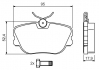 Тормозные колодки дисковое передние DB W201 -93 BOSCH 0986494058 (фото 3)