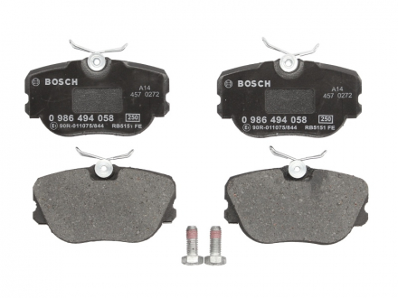 Тормозные колодки дисковое передние DB W201 -93 BOSCH 0986494058