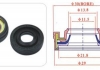 Сальник компрессора кондиционера DENSO 7SBU16C MSG OS80052 (фото 1)