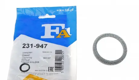 Кільце ущільнювача (труба вихлопного газу) Fischer Automotive One (FA1) 231-947