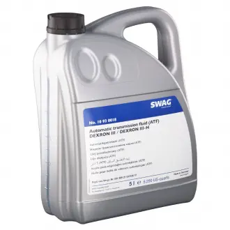 Автотрансмиссионное масло (ATF) (красное) 5L SWAG 10930018