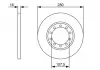 Тормозной диск задний FORD Transit 06- BOSCH 0986479390 (фото 8)