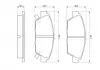 Тормозные колодки дисковые Accord 93- BOSCH 0986424289 (фото 2)
