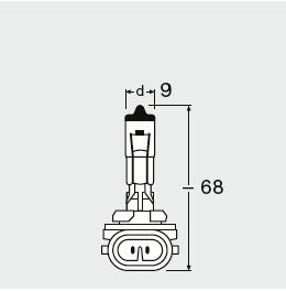 Лампа галогенная H27 / 2 12V 27W PGJ13 OSRAM 4008321543004