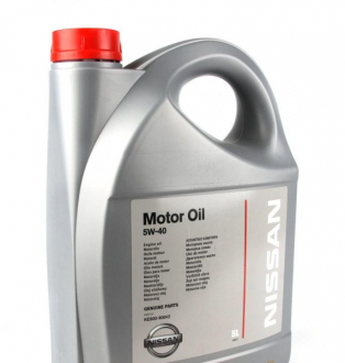 Масло моторное / Motor Oil 5W-40 (5 л) NISSAN Ke90090042 (фото 1)