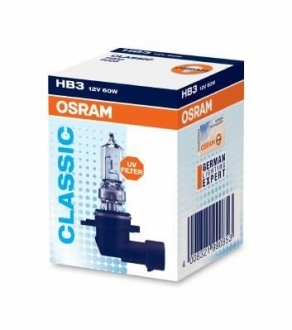 Лампа галогенная HB3 12V 60W P20d OSRAM 4050300137193