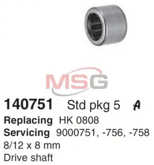 Фото 1 - игольчатый подшипник 12 * 8 * 7.88 CARGO 140751 Игольчатый подшипник 12 * 8 * 7.88 CARGO 140751 (фото 1)