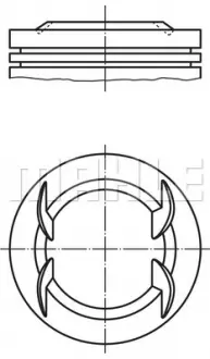 Поршень MB OM611 / OM612 / OM613 MAHLE KNECHT 004 56 02