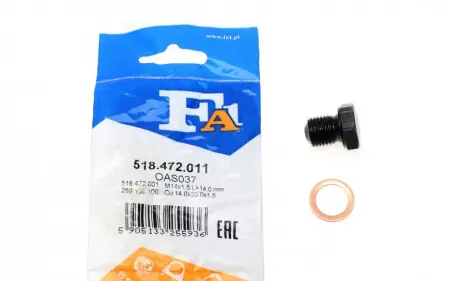 Фото 1 - масляные пробки / M14x15 L = 144 Fischer Automotive One (FA1) 518.472.011 Масляные пробки / M14x15 L = 144 Fischer Automotive One (FA1) 518.472.011 (фото 1)