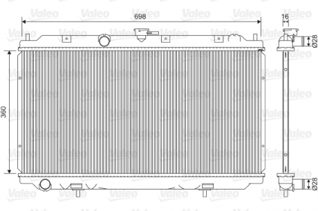 Радиатор системы охлаждения Valeo 701581 (фото 1)