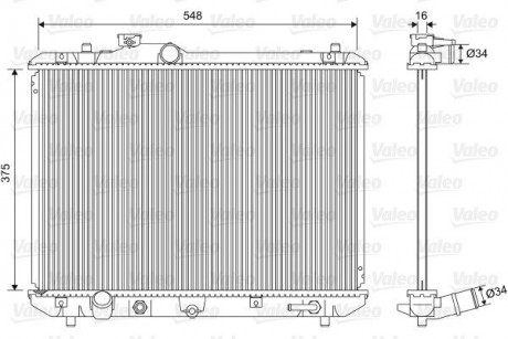 Радиатор системы охлаждения Valeo 701587 (фото 1)