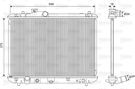 Радиатор системы охлаждения Valeo 701587 (фото 1)