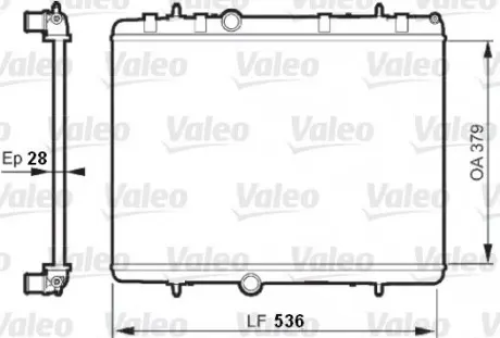 Радиатор системы охлаждения Valeo 735608
