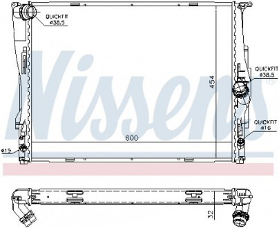 Радиатор системы охлаждения NISSENS 60786A