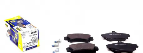 Тормозные колодки дисковые ICER 181236701
