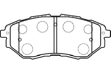 Тормозные колодки дисковые KAVO BP-8020 (фото 1)