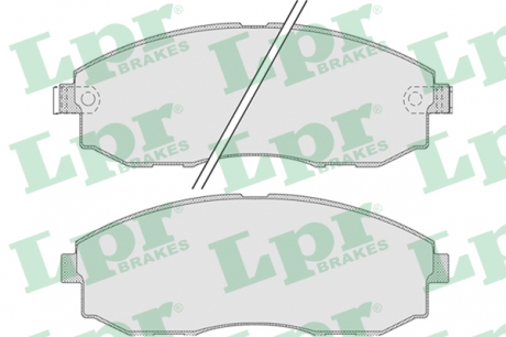 Тормозные колодки дисковые LPR 05P1015 (фото 1)